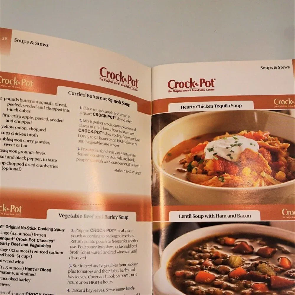 Crock Pot Slow Cooker Tear Out Recipe Card Collection 2007 Paper Back